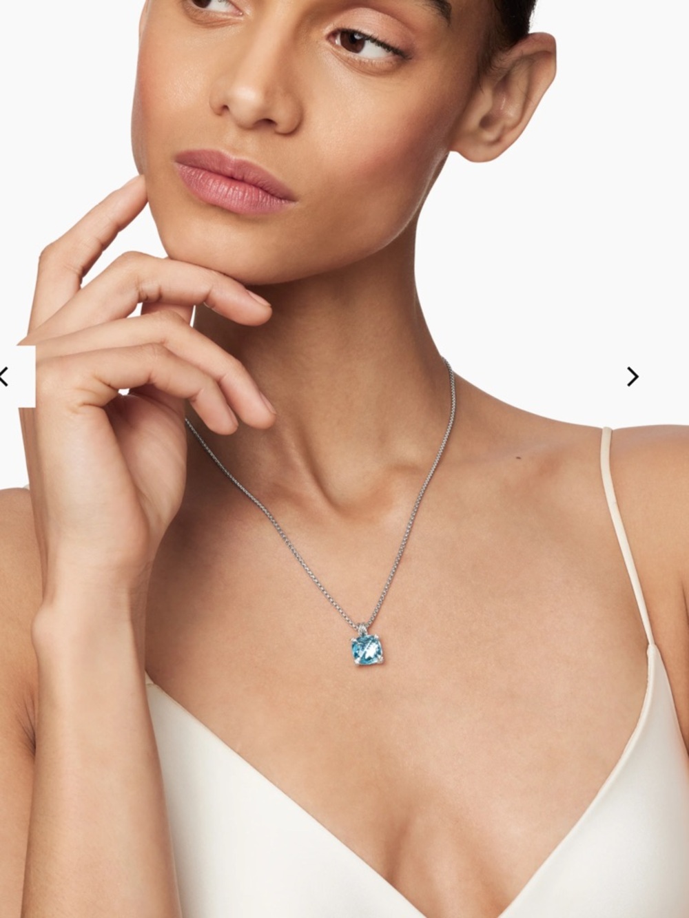 David Yurman Topaz Necklace and Earring Set